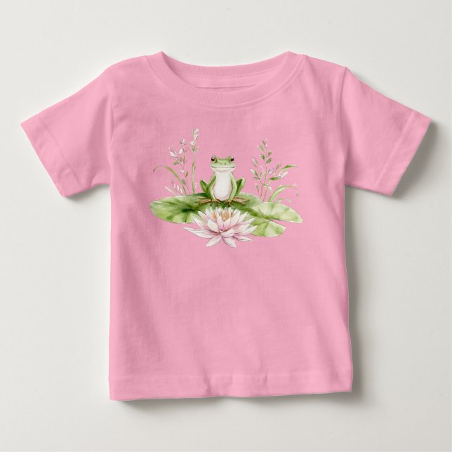Camiseta Sapo Verde Aquarela  (Frente)