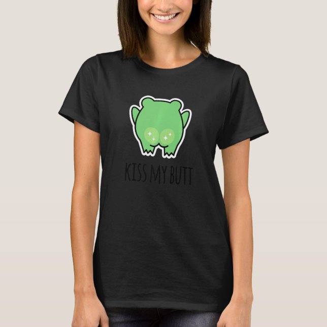 Camiseta Sapo Verde Beije Meu Traseiro (Frente)