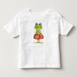 Camiseta Sapo Verde Brilhante em Toadstool