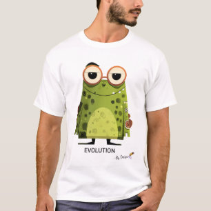 Camiseta Sapo Verde com Óculos EVOLUÇÃO - Por Design