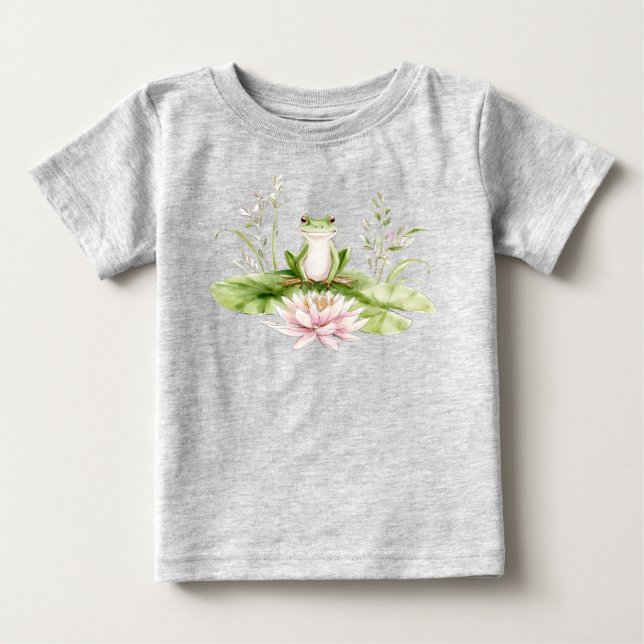 Camiseta Sapo Verde de Aquarela (Frente)