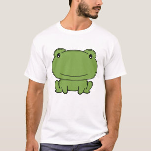 Camiseta Sapo Verde Feliz Fofo Kawaii Desenho Animado