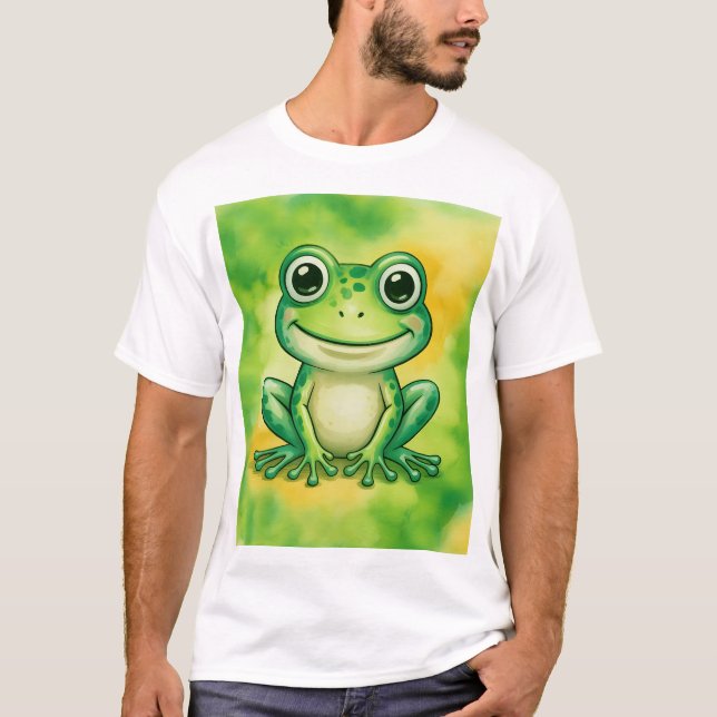 Camiseta Sapo verde fofo (Frente)