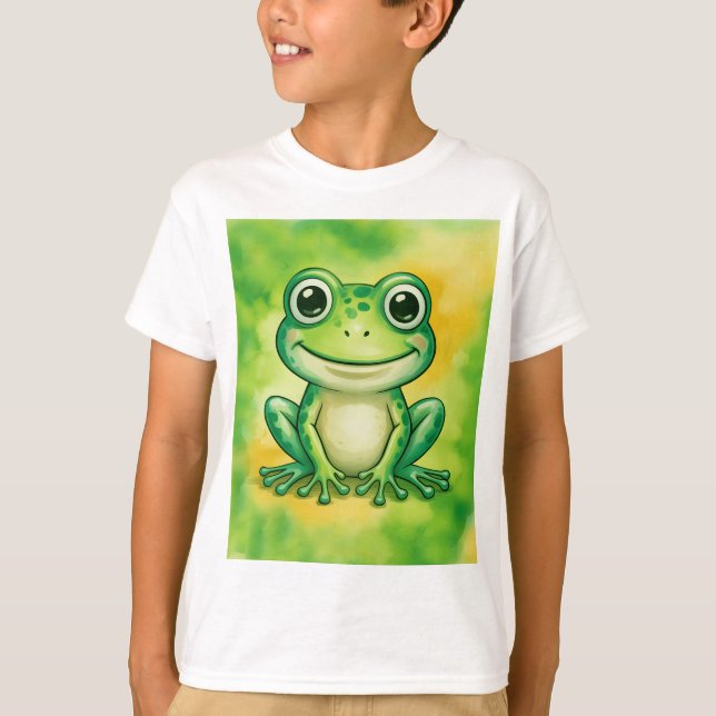 Camiseta Sapo verde fofo (Frente)