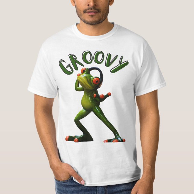 Camiseta Sapo Verde Groovy (Frente)