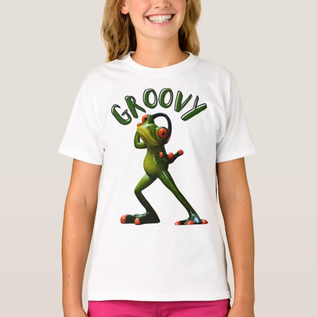 Camiseta Sapo Verde Groovy (Frente)