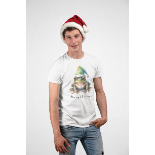 Camiseta Sapo Verde Natal, personalizável