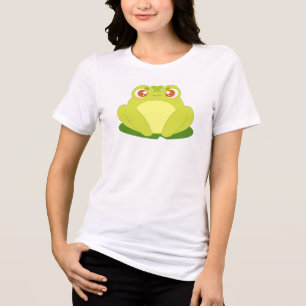 Camiseta Sapo Verde Sentado Na Folha