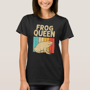 Camiseta Sapo Vintage Para Mulheres Vovó Sapo Bonito