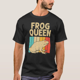 Camiseta Sapo Vintage Para Mulheres Vovó Sapo Bonito
