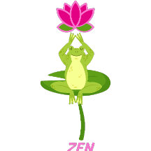 Sapo Zen e Flor Lotus