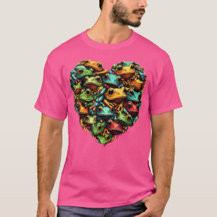 Camiseta Sapos Adoram Bela Arte Sapo Colorida