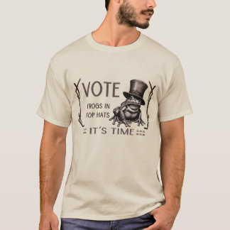 Camiseta Sapos com Chapéus de Cima