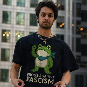 Camiseta Sapos Contra o Fascismo Protesto do Sapo de Portla