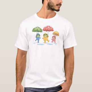 Camiseta Sapos Dançando em Chuva | Natureza Whimsical