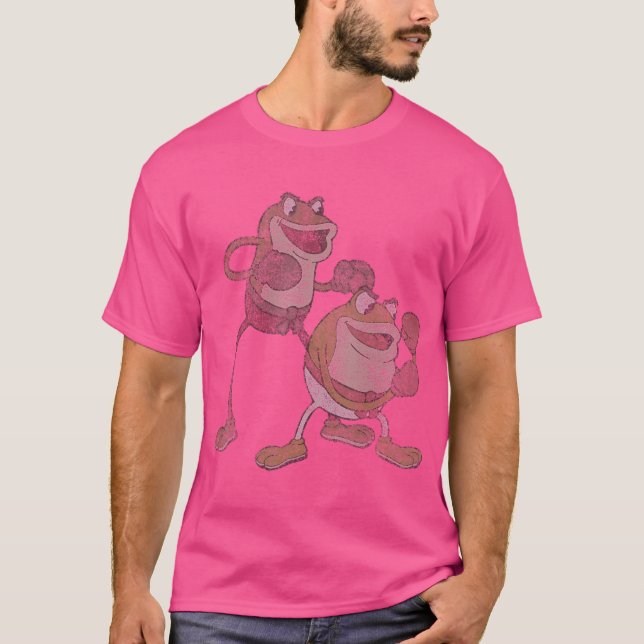 Camiseta Sapos De Boxing Cuphead E Croaks (Frente)