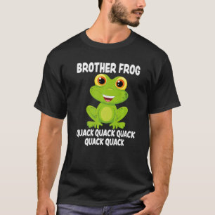 Camiseta Sapos de sapo anfíbio com amor com o Sapo do irmão