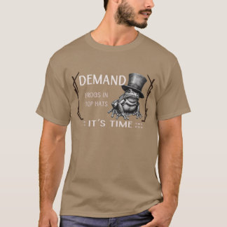 Camiseta Sapos Demandistas em Chapéus de Cima