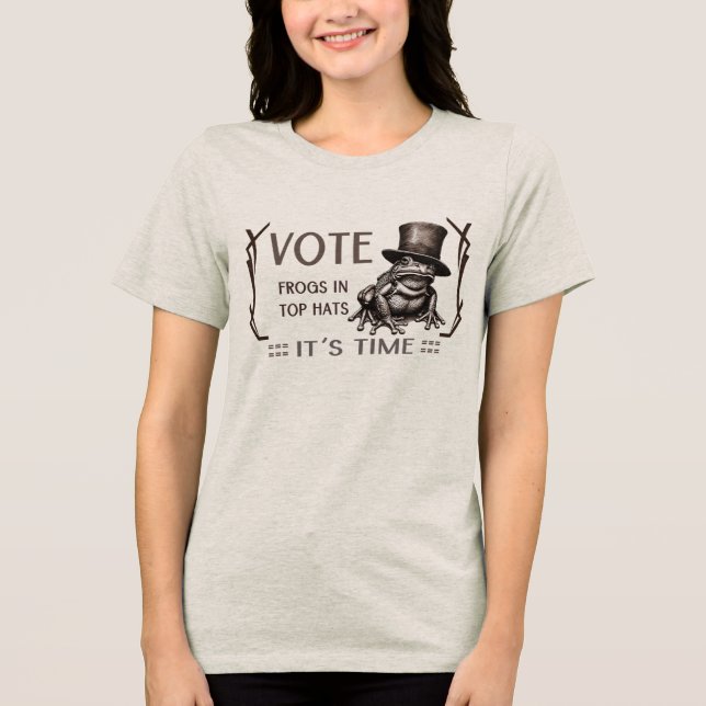 Camiseta Sapos em Chapéus de Cima (Frente)