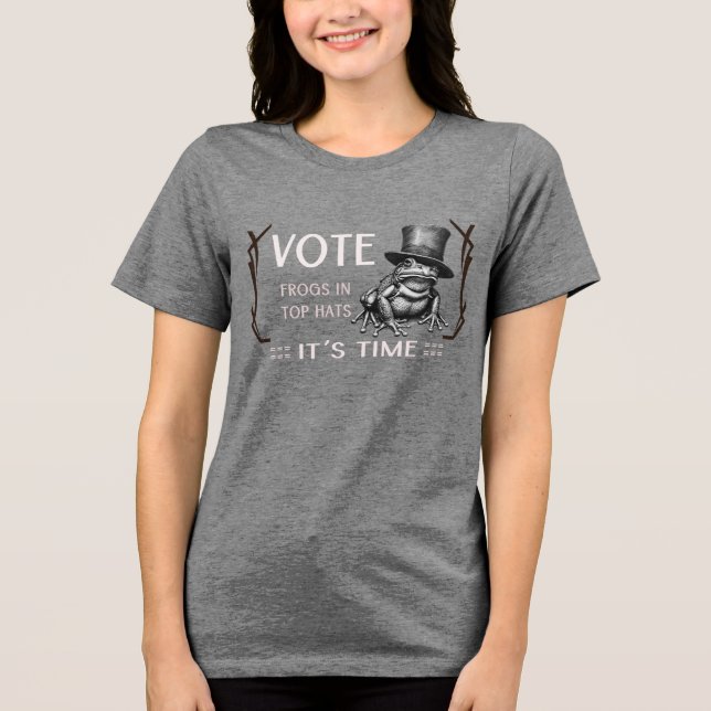 Camiseta Sapos em Chapéus de Cima (Frente)