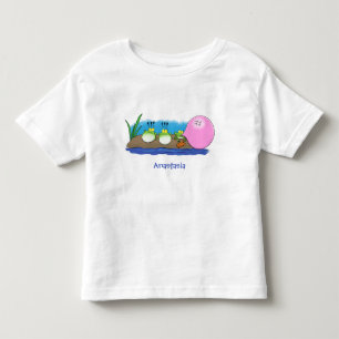 Camiseta sapos engraçados bonitos ilustram desenhos animad