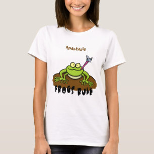 Camiseta Sapos governam desenho animado do sapo verde