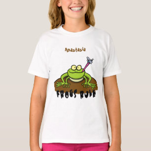 Camiseta Sapos governam desenho animado do sapo verde