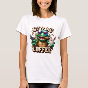 Camiseta Sapos me criam e protegem Comprar café