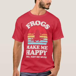 Camiseta Sapos me fazem feliz retrato sunset para homens mu