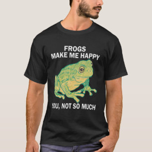 Camiseta Sapos me fazem feliz você não tanto Sapo Anfíbio