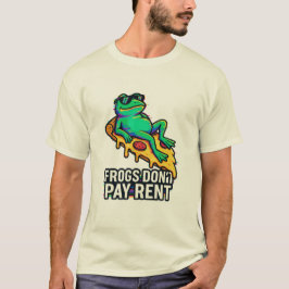 Camiseta Sapos não pagam aluguel - caneca espacial estética