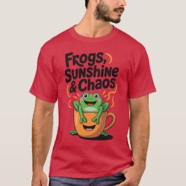 Camiseta Sapos, sol e caos - Sapo bonito na Copa do Café