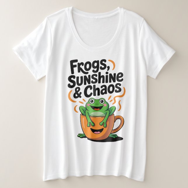 Camiseta Sapos, sol e caos - Sapo bonito na Copa do Café (Frente do Design)