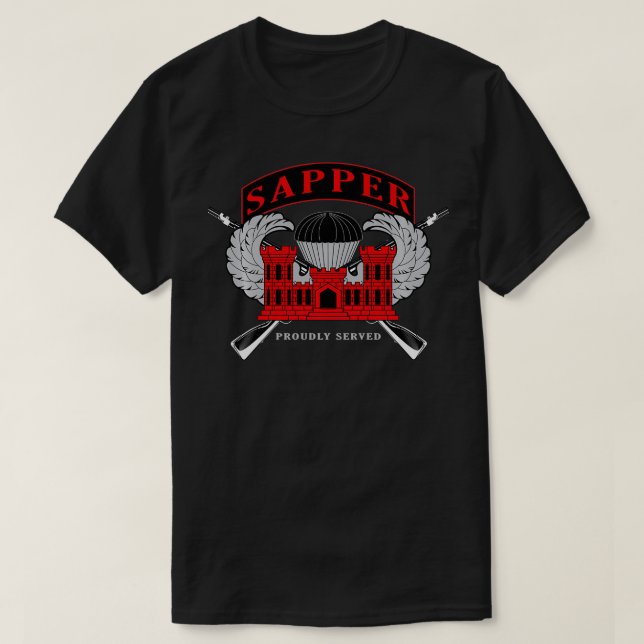 Camiseta Sapper Combate a Engenheiros (Frente do Design)