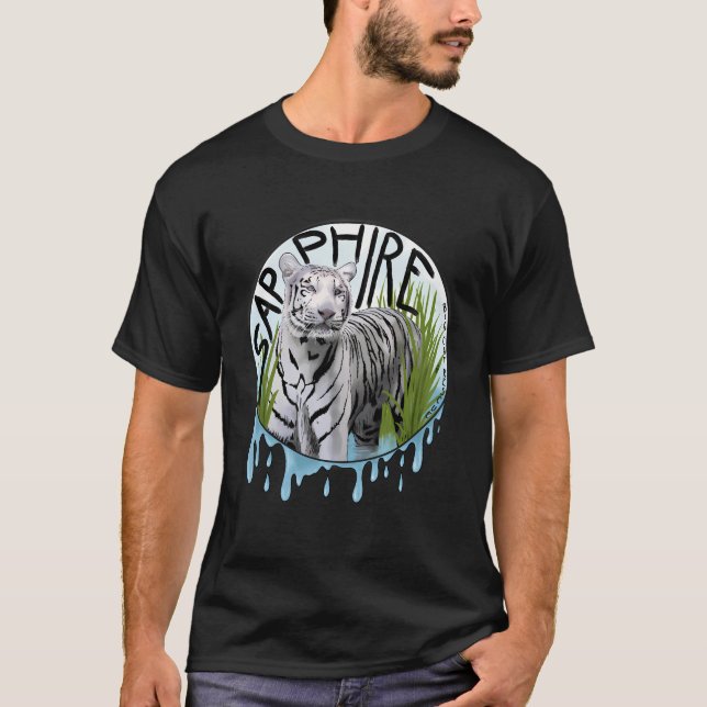 Camiseta Sapphire Grande Resgate De Gato (Frente)