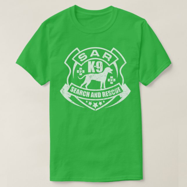 Camiseta SAR de Pesquisa e Resgate do K9 (4) (Frente do Design)