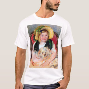 Camiseta Sara com seu cachorro, Cassatt