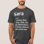 Camiseta SARA Definição Nome Personalizado Funny Birthday<br><div class="desc">Definição SARA Nome Personalizado Funny Birthday . Veja nossa seleção de camisa de aniversário para o melhor em peças únicas ou personalizadas feitas à mão de nossos compras.</div>