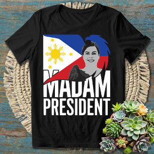 Camiseta Sara Duterte Senhora Presidente Stand com o PRRD