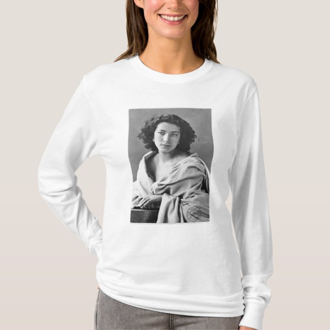 Camiseta Sarah Bernhardt no traje, c.1860 (Frente)