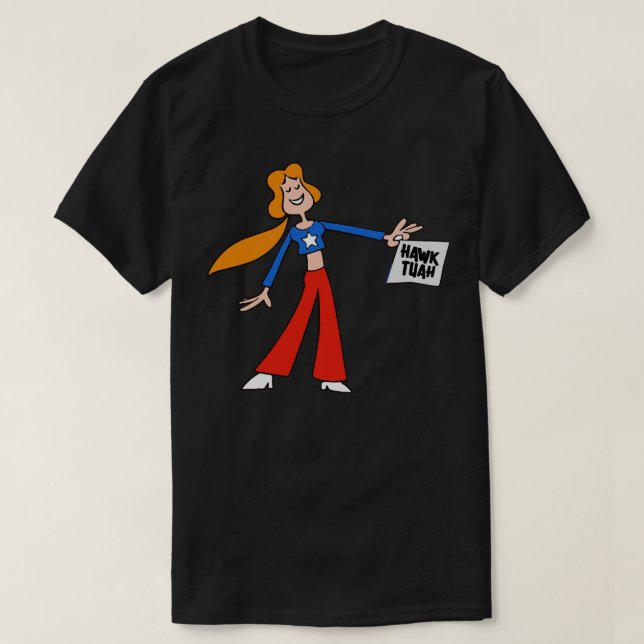 Camiseta Sarah Suffrage Hawk Tuah Schoolhouse Rock (Frente do Design)