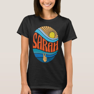 Camiseta Sarah Vintage Sunset Sarah Groovy Tie Dye
