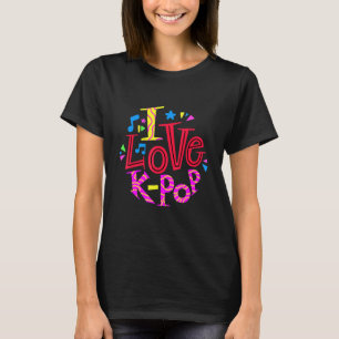 Camiseta Saranghae Coreano Graphic Finger Mão do Coração Eu