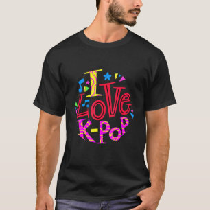 Camiseta Saranghae Coreano Graphic Finger Mão do Coração Eu