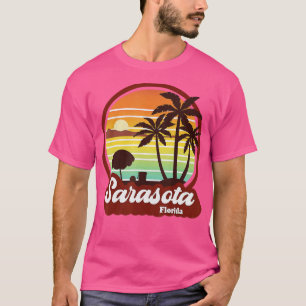 Camiseta Sarasota Florida Beach Vintage Retro 80s Summer Va