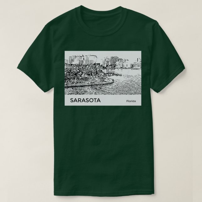 Camiseta Sarasota Florida TShirt (Frente do Design)