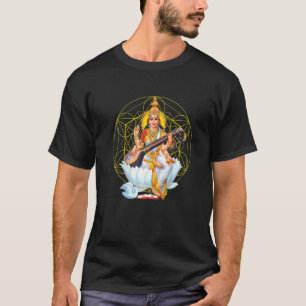 Camiseta Saraswati Geometria Sagrada Terceiro Olho Isha Hin