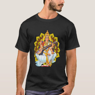 Camiseta Saraswati Geometria Sagrada Terceiro Olho Isha Hin