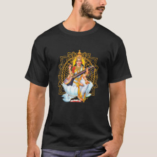 Camiseta Saraswati Sagrado Geometria De Terceiro Olho Isha 