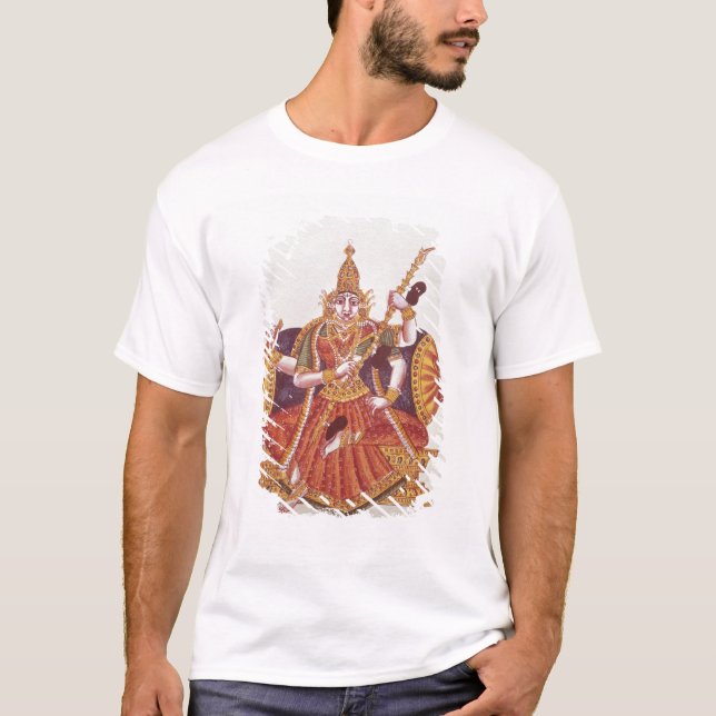 Camiseta Saratheswathee, deusa hindu da aprendizagem (Frente)